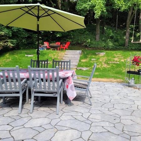 Om Chalet 1 Avec Spa Face Au Fleuve Saint-Jean 외부 사진